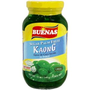 Buenas – Sugar Palm Fruit in Syrup – Kaong – Green – 12 OZ
