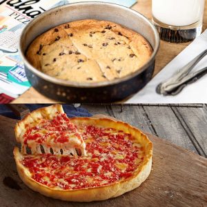 Lou’s 9″ Round Chocolate Chip Cookie & Pizza