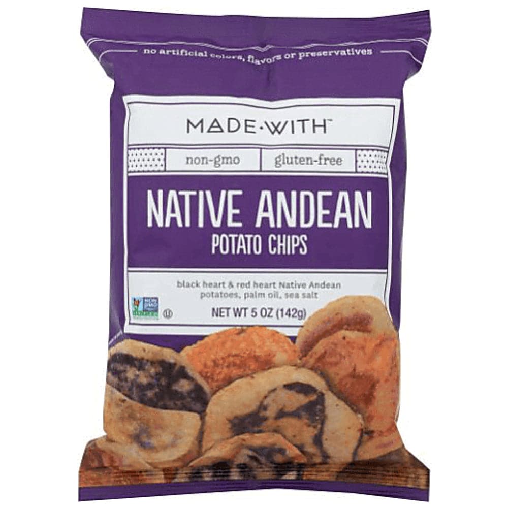 Made With – Native Andean Potato Chips, 5 oz | Pack of 12