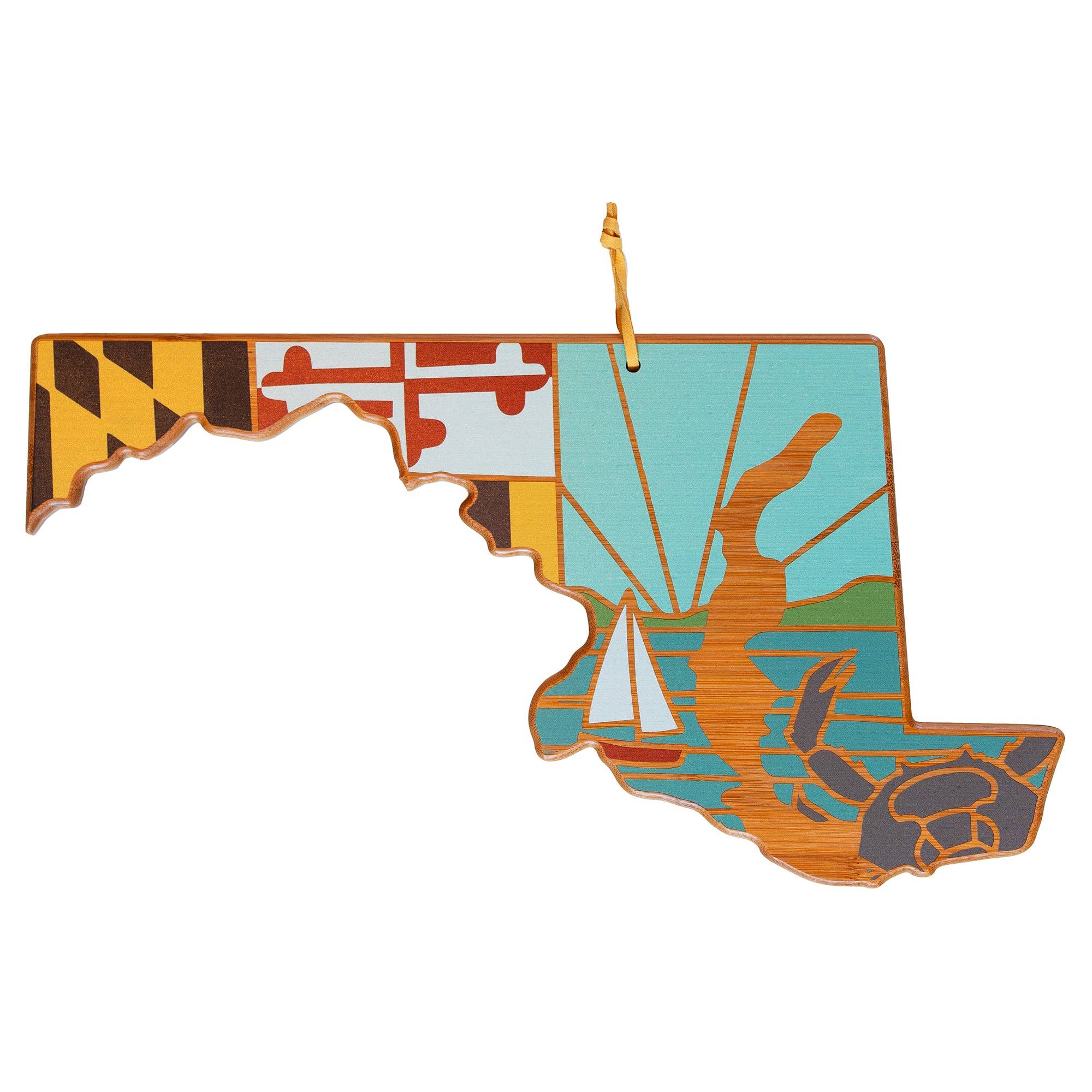 Totally Bamboo – Maryland Cutting Board with Artwork by Summer Stokes