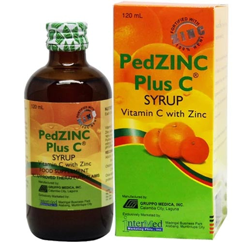 PedZinc Plus C – Syrup Vitamin C with Zinc – 120 ML