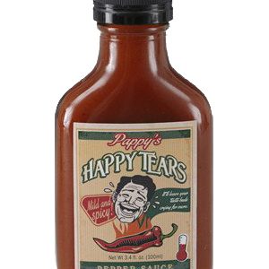 Pappy’s Happy Tears Mild and Spicy Pepper Hot Sauce, 3.4oz.