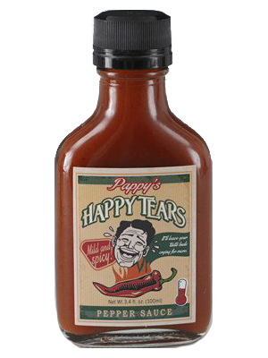 Pappy’s Happy Tears Mild and Spicy Pepper Hot Sauce, 3.4oz.