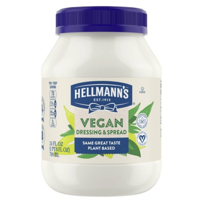 HELLMANNS – MAYONNAISE VEGAN 24 OZ – Pack of 6