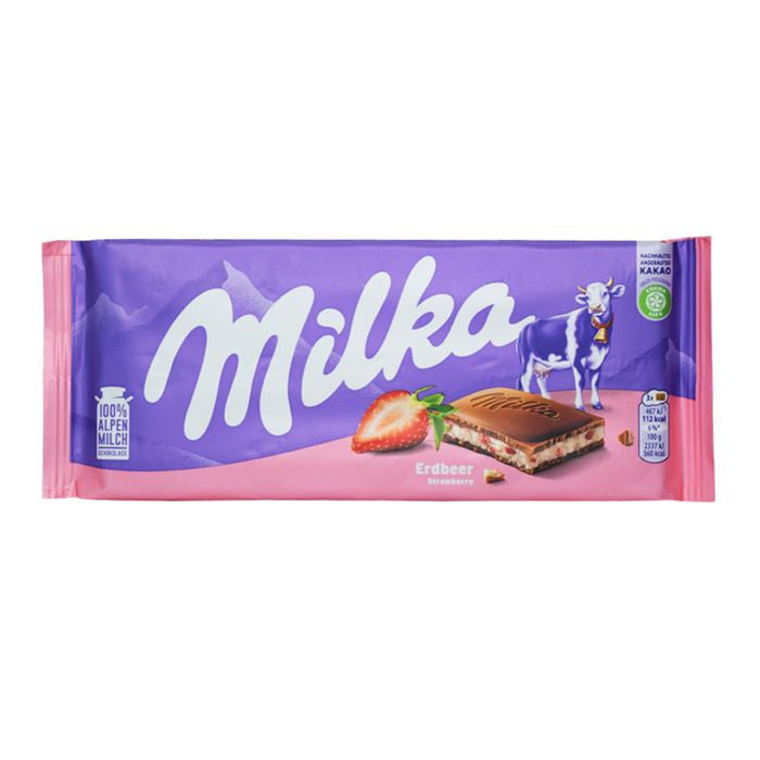 Milka Strawberry Yogurt Bar – 100g