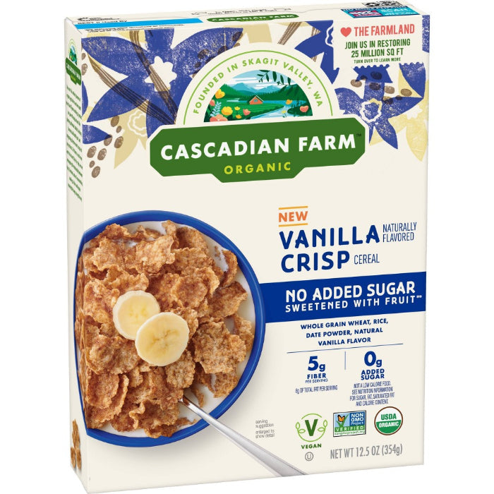Cascadian Farm – Vanilla Crisp Cereal, 12.5 OZ (Pack of 10)