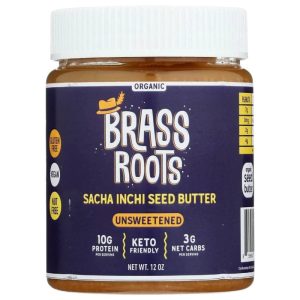 Brass Roots – Unsweetened Sacha Inchi Seed Butter, 12 oz