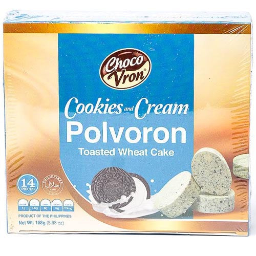 ChocoVron – Cookies and Cream – Toasted Wheat Cake – 14 Pieces – 168 G