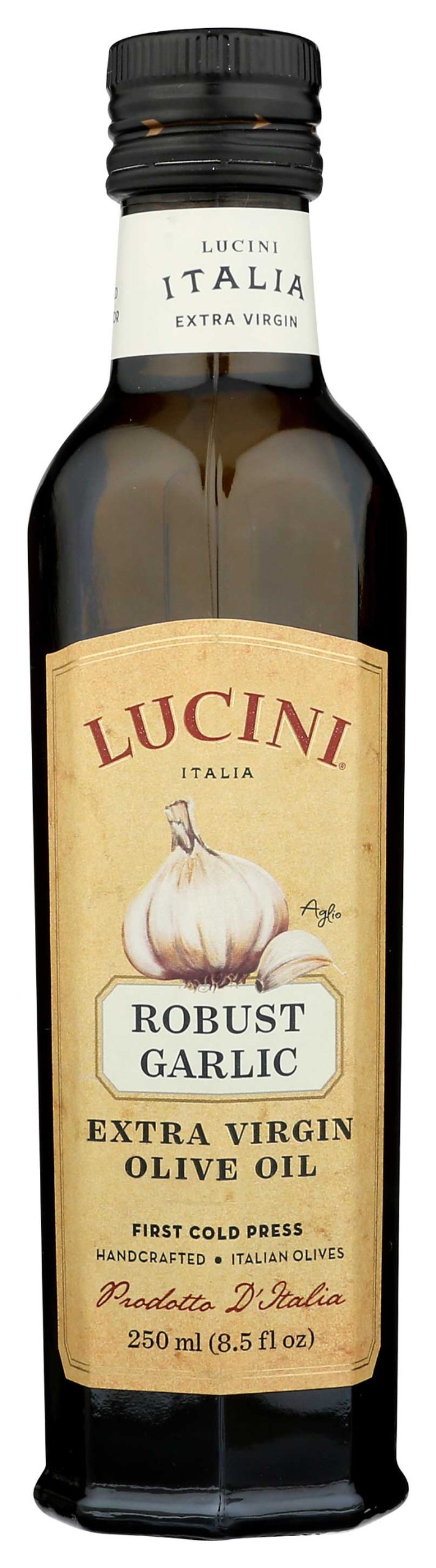Lucini – Garlic Infused Extra Virgin Olive Oil, 250 Ml – Pack of 6