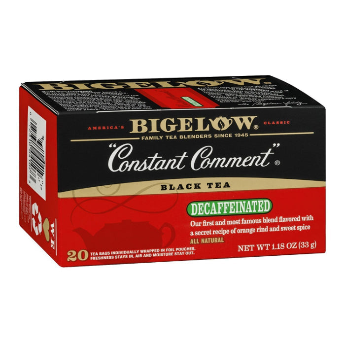 Bigelow – Decaf Constant Comment Tea, 20 Bags, 1.18 oz | Pack of 6