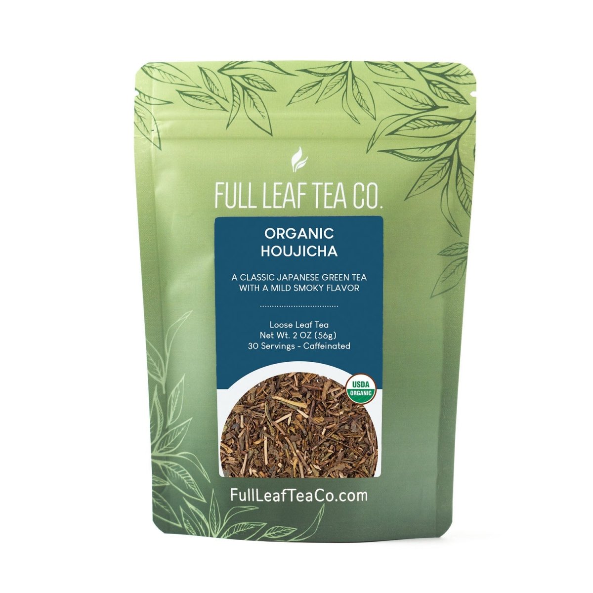 Organic Houjicha Retail Bags – Case of 6