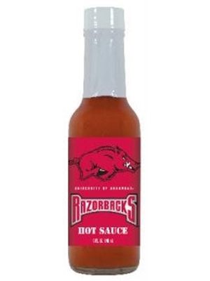 Collegiate Hot Sauce – Arkansas Razorbacks, 5oz.