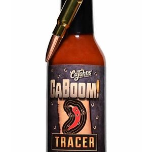 Caboom! Tracer Hot Sauce with Bullet Keychain, 5oz.