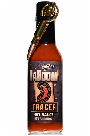 Caboom! Tracer Hot Sauce with Bullet Keychain, 5oz.