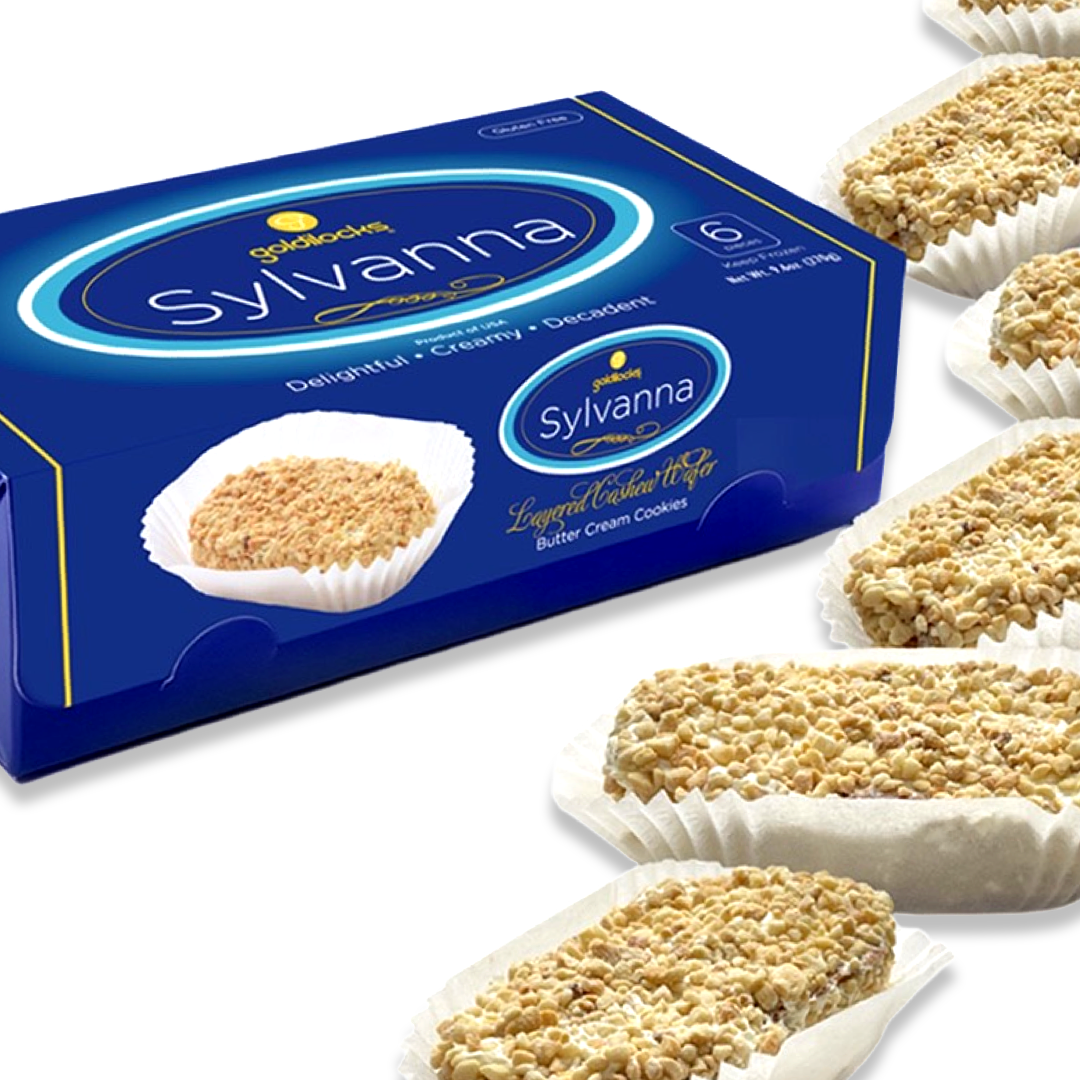 Goldilocks – Sylvanna – Chilled Layered Cashew Wafer Butter Cream Cookies – 6 Pack – 270 G
