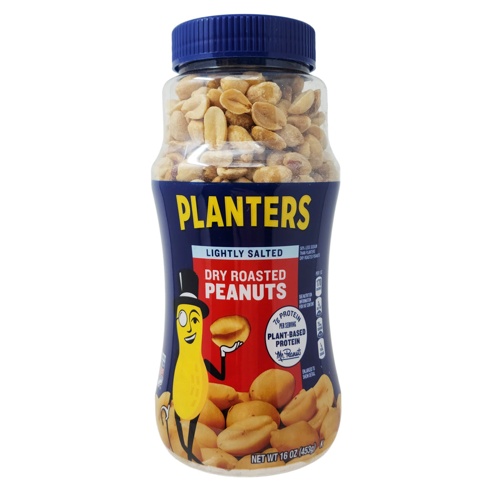 Planters Lightly Salted Dry Roasted Peanuts – 16 oz