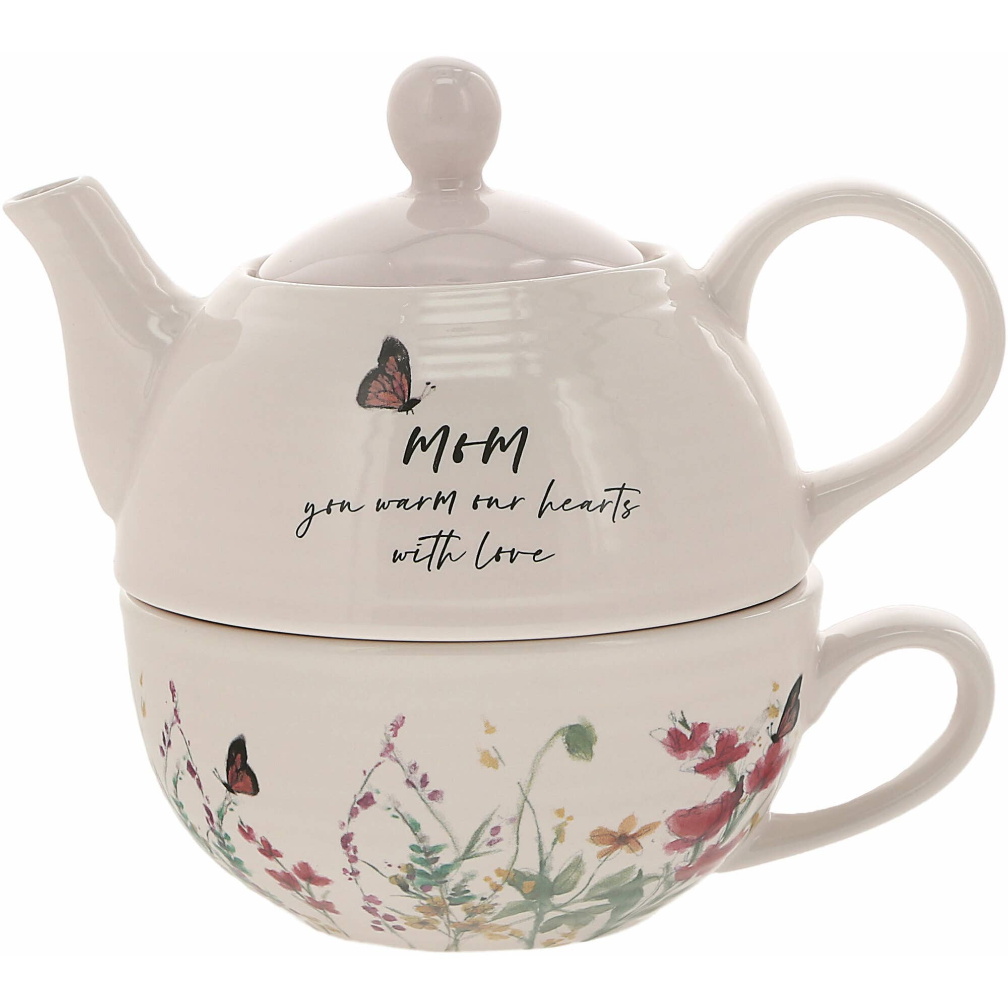 “Mom” Tea for One Set – 14.5 oz Teapot & 10 oz Cup