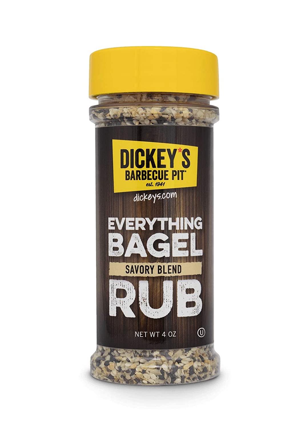 Dickeys – Rub Everything Bagel, 4 Oz (Pack of 6)