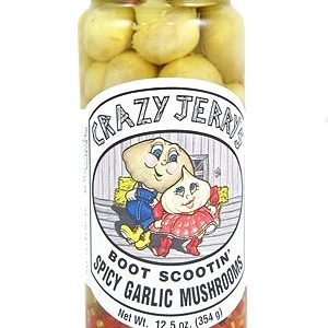 Crazy Jerry’s Boot Scootin’ Spicy Garlic Mushrooms, 12.5oz.