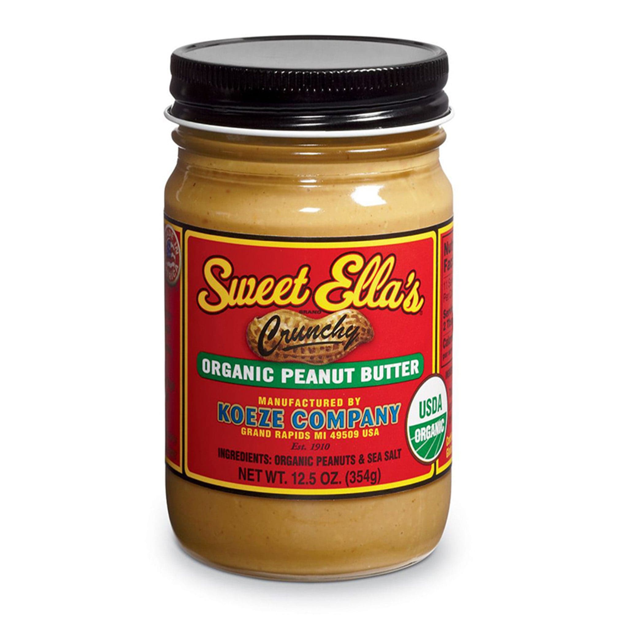 Sweet Ella’s Crunchy Organic Peanut Butter