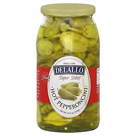 DeLallo Hot Pepperoncini – Spicy & Tangy Peppers