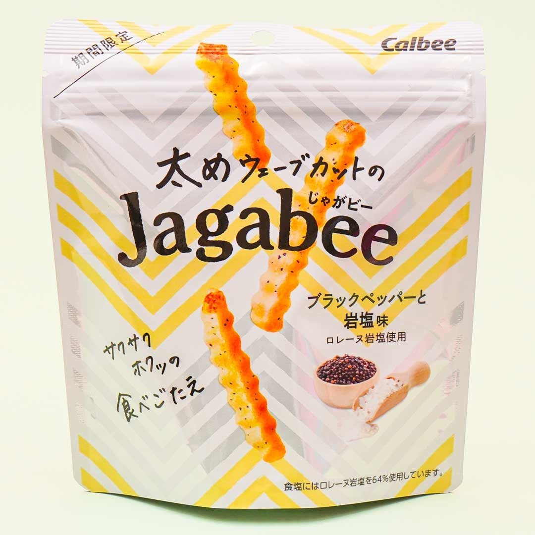 Calbee Thick Jagabee – Black Pepper Rock Salt