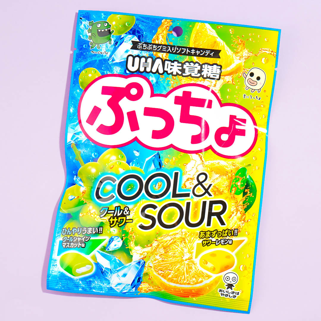 Puccho Cool & Sour Chewy Candy Pack – Muscat & Lemon