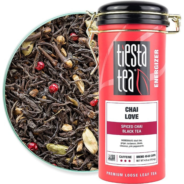 Tiesta Tea – Chai Love Energizer Tea, 4 oz | Pack of 6