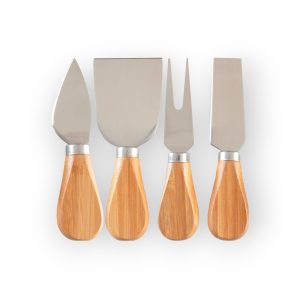 Totally Bamboo – 4-Piece Cheese Tool Set