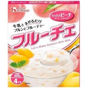 Very Rich & Delicious, “Furuche”, Milk & Fruits Jelly Mix, Peach flavor, 200g