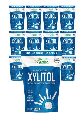 Health Garden Real Birch Xylitol, 1 lb. (Case of 12)