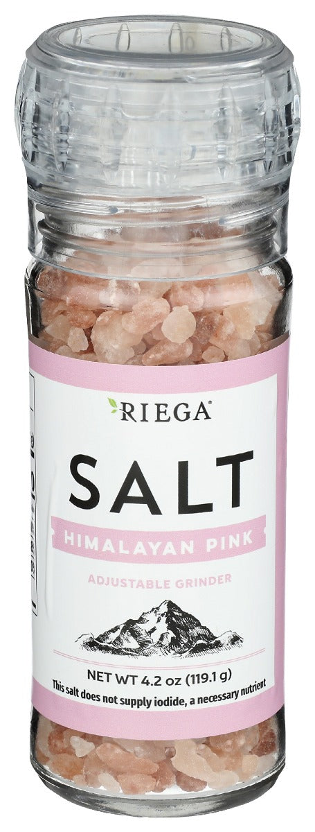 RIEGA Himalayan Pink Salt Grinder, 12.6 oz | Pack of 6