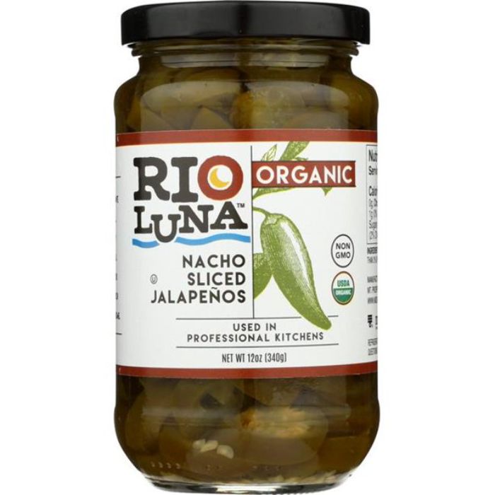 Rio Luna Organic – Sliced Nacho Jalapeno Peppers, 12 Oz | Pack of 12