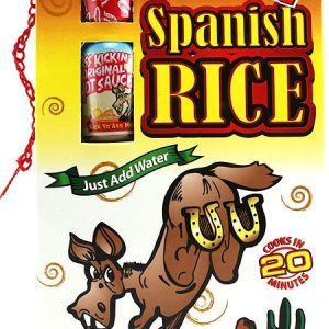 Ass Kickin’ Spanish Rice – With Mini Hot Sauce, 10oz.