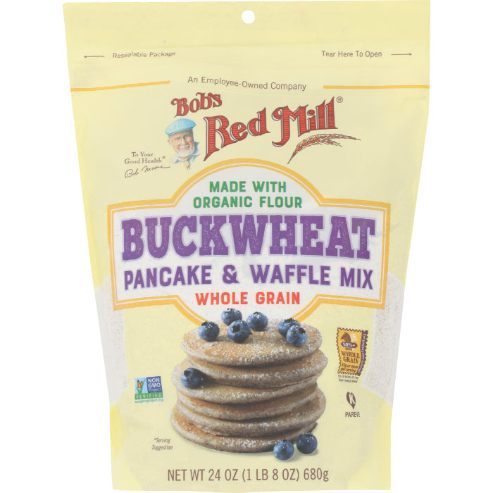 Bob’s Red Mill – Mix, Pancake & Waffle, Buckwheat, 24 Oz | Pack of 4