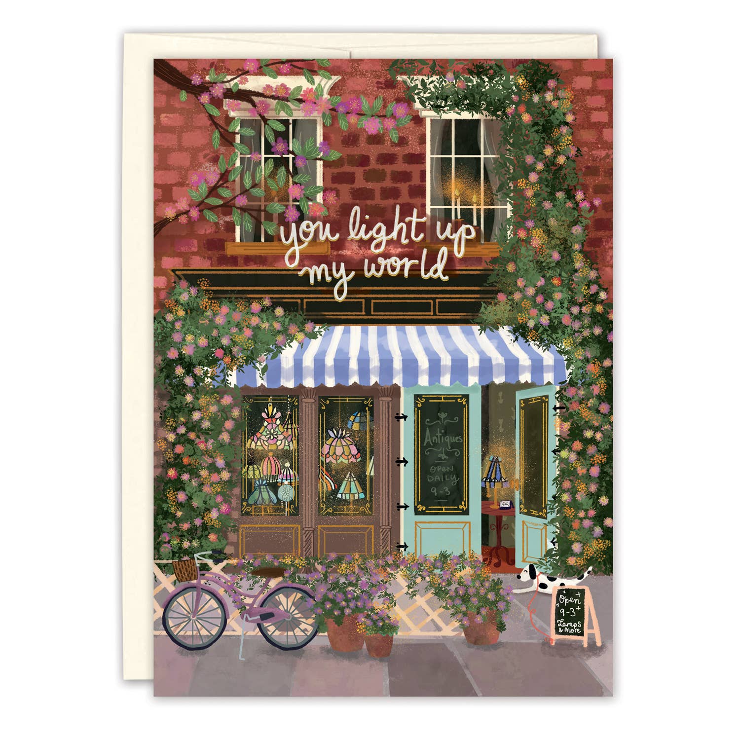 Biely & Shoaf – You Light Up My World Anniversary Card