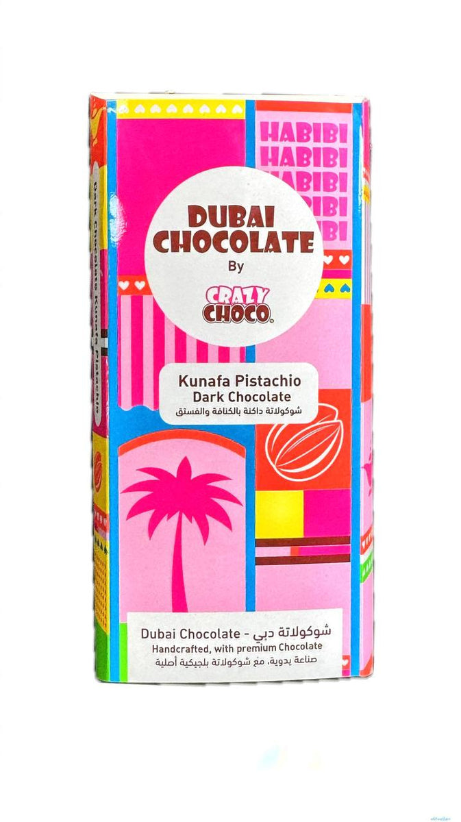 Crazy Choco Dubai Kunafa Pistachio – Dark Chocolate