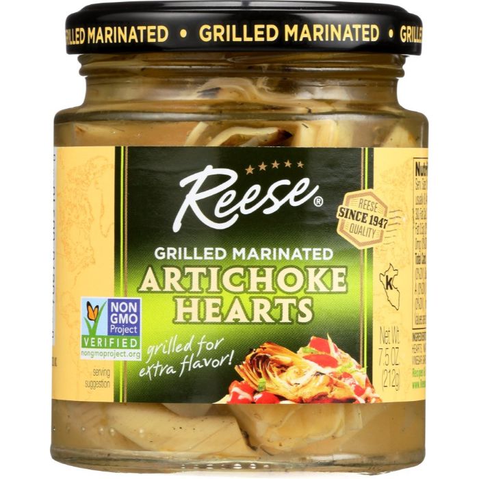 Reese – Grilled Marinated Artichoke Hearts, 7.5 oz | Pack of 12