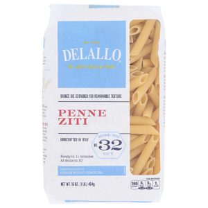 Delallo – Pasta Penne Ziti #32, 16oz