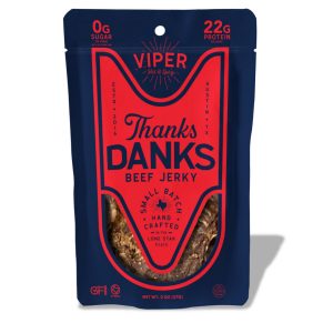 Thanks Danks Viper Beef Jerky Bag – 8 bags x 2 oz case