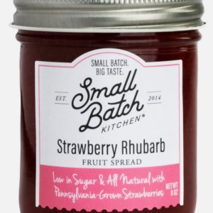 Small Batch Kitchen Strawberry Rhubarb Fruit Spread Jars – 6 jars x 8 oz