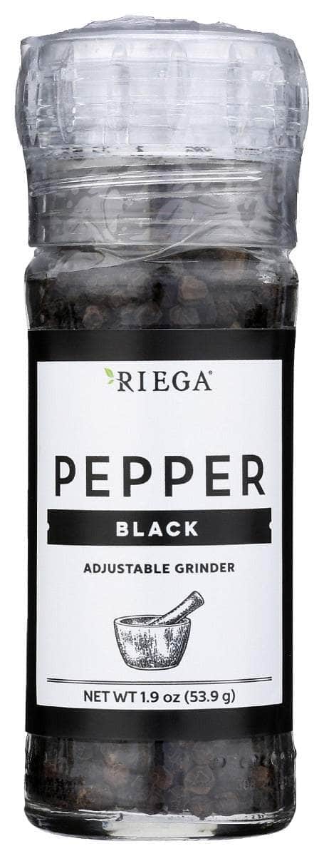 RIEGA Black Pepper Adjustable Grinder – Fresh & Versatile