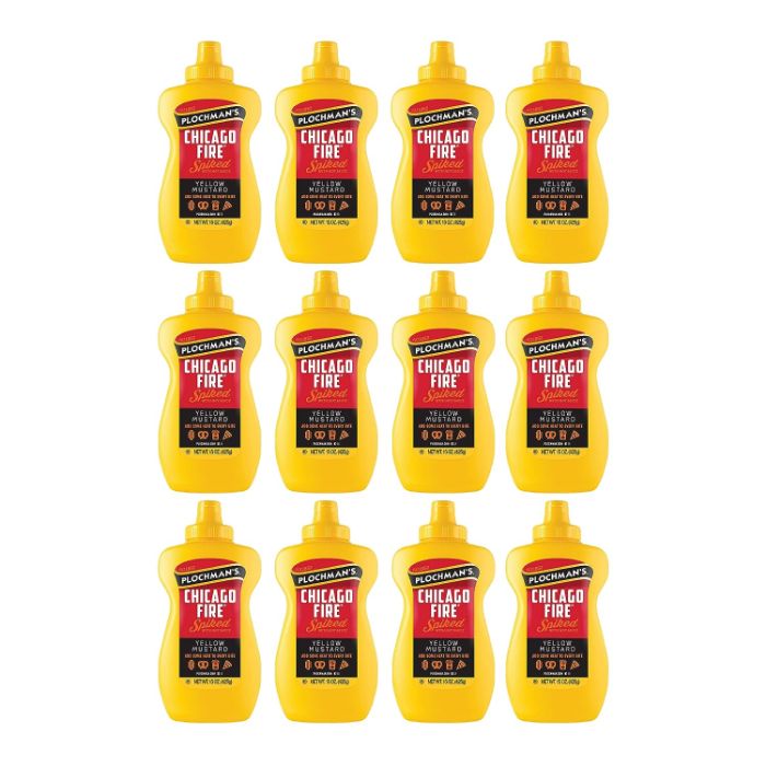 Plochmans Mustard Chicago Fire 15 Oz – Pack Of 12