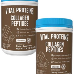 Vital Proteins Collagen Peptides Chocolate Powder, 32 oz (Pack of 2)