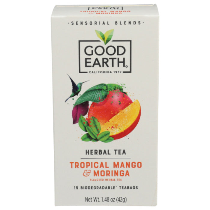 Good Earth – Sensorial Moringa Mango Tea, 15 Bags | Pack of 5