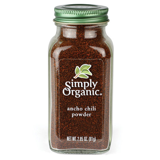 Simply Organic Ancho Chili Powder – Smoky Spice for Rich Flavors