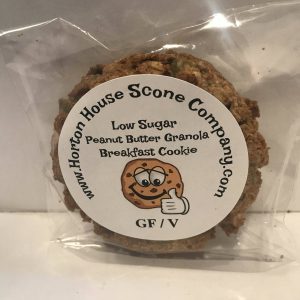 Horton House Scone GF – Peanut Butter Granola Breakfast Cookie (low sugar) Case – 12 Pieces