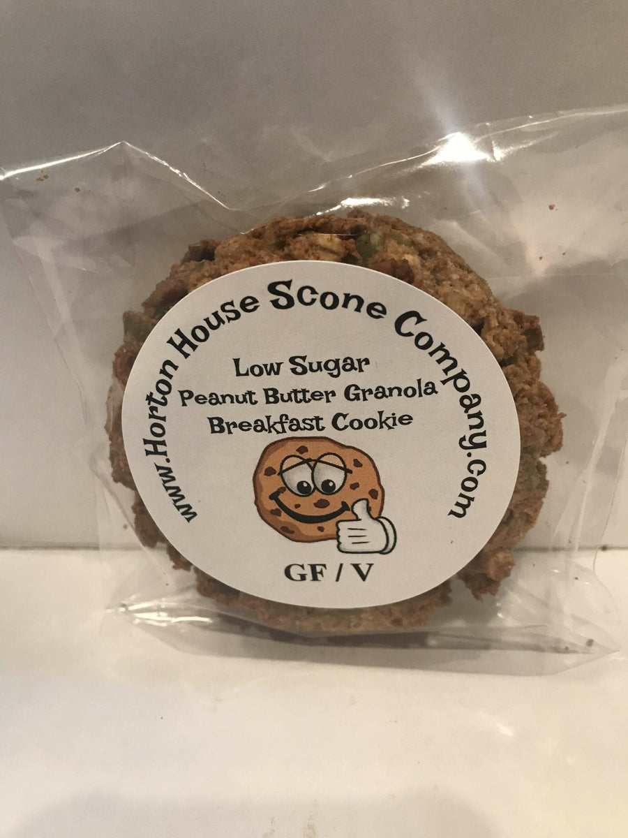 Horton House Scone GF – Peanut Butter Granola Breakfast Cookie (low sugar) Case – 12 Pieces