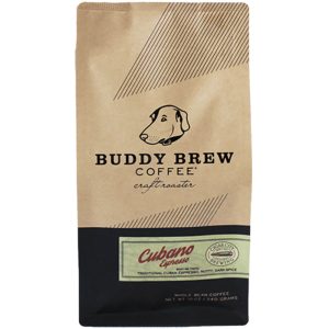 Buddy Brew – Whole Bean Cubano Espresso Coffee, 12 Oz (Pack Of 6)