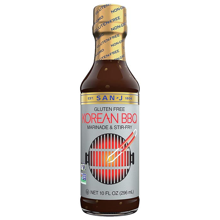 San-J – Gluten-Free Korean BBQ Marinade Sauce, 10fl oz